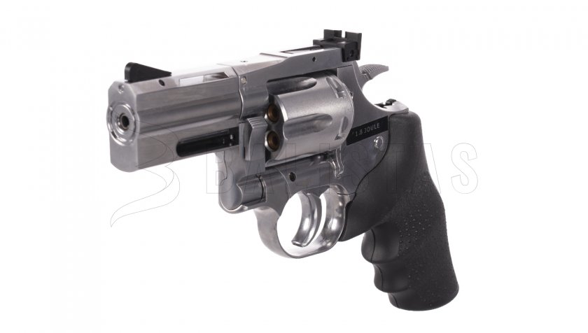 Revolver ad aria compressa ASG Dan Wesson 715 2,5" silver a pallini