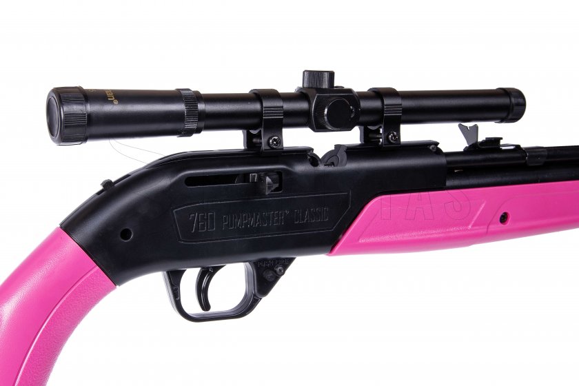 Carabina ad aria Crosman Pumpmaster 760 SET 4,5mm rosa