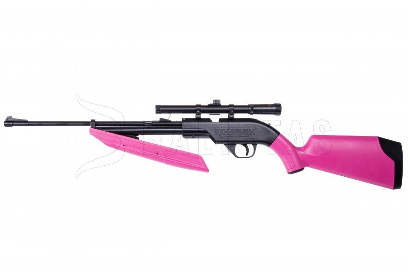 Carabina ad aria Crosman Pumpmaster 760 SET 4,5mm rosa
