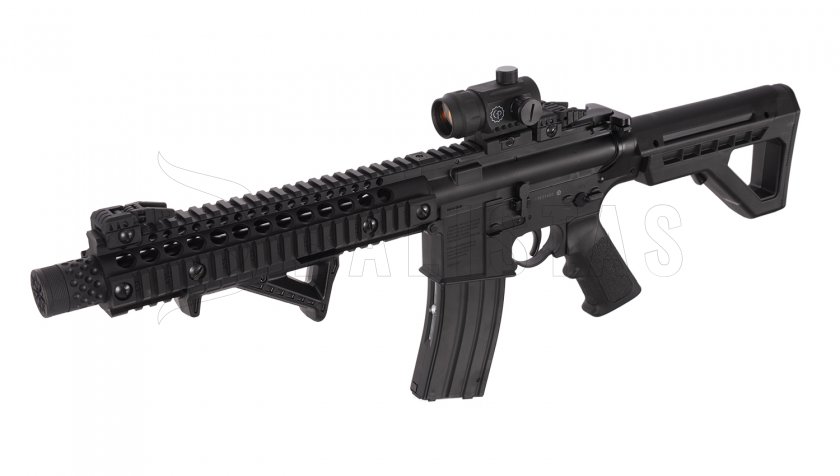 Carabina ad aria compressa Crosman DPMS SBR Full Auto 4,5mm con collimatore