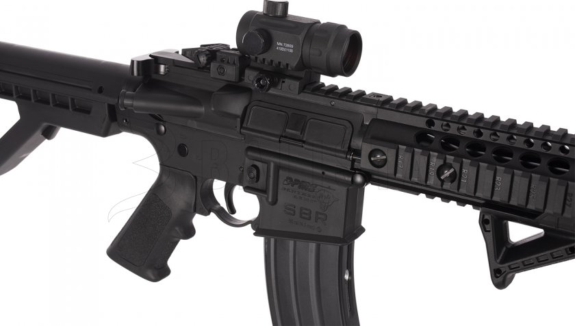 Carabina ad aria compressa Crosman DPMS SBR Full Auto 4,5mm con collimatore