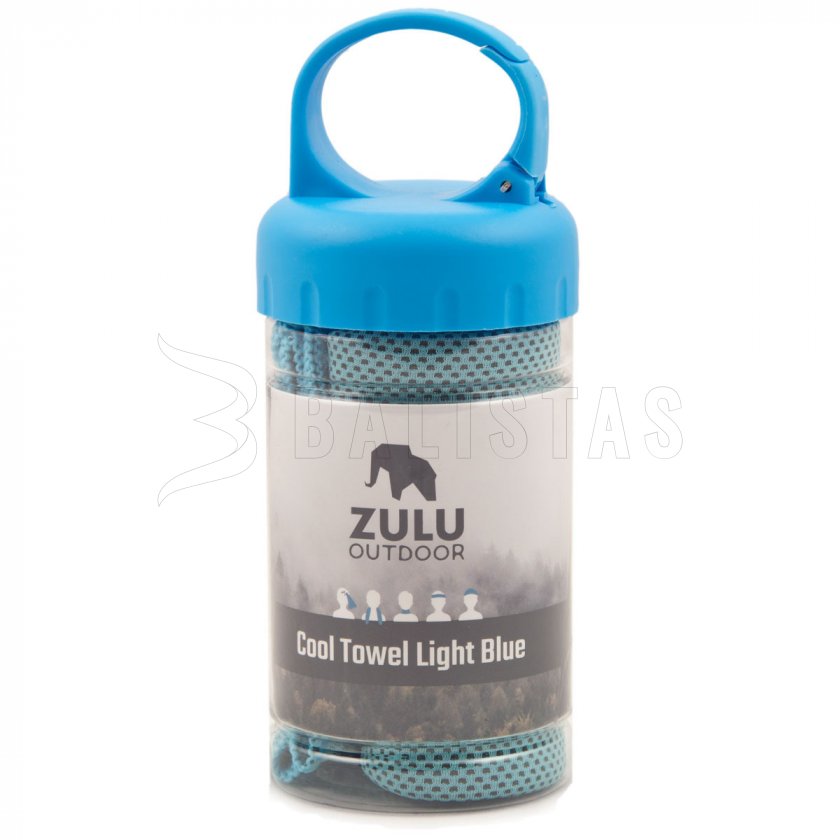 Asciugamano rinfrescante Zulu Cool Towel azzurro chiaro