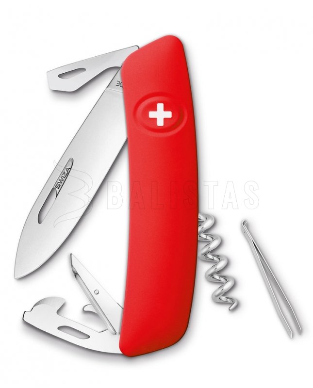 Coltello tascabile svizzero Swiza D03 rosso