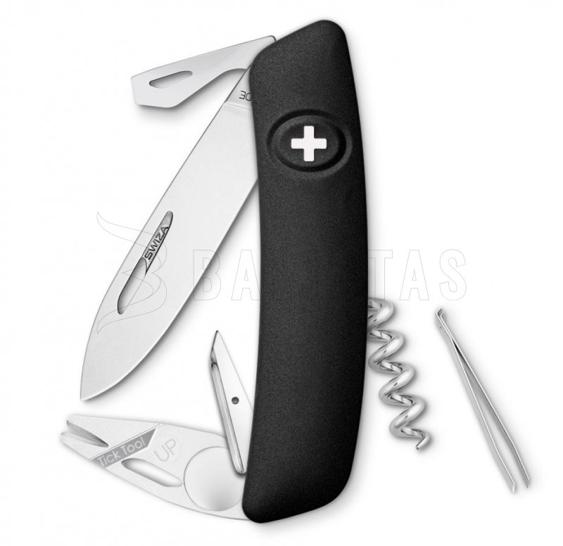 Coltellino tascabile svizzero Swiza TT03 nero