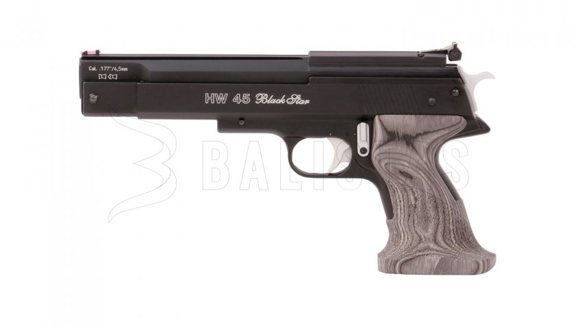Pistola ad aria Weihrauch HW 45 Black Star 4,5mm
