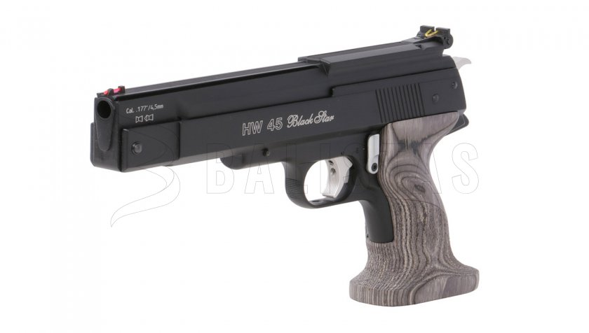 Pistola ad aria Weihrauch HW 45 Black Star 4,5mm