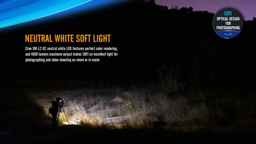 Torcia subacquea a LED Fenix SD11