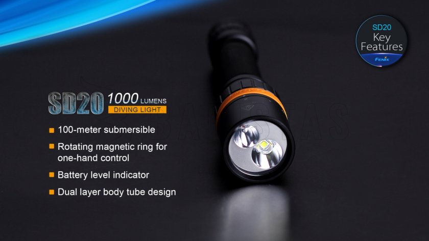 Torcia LED subacquea Fenix SD20