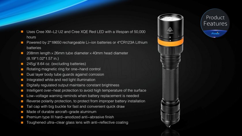 Torcia LED subacquea Fenix SD20