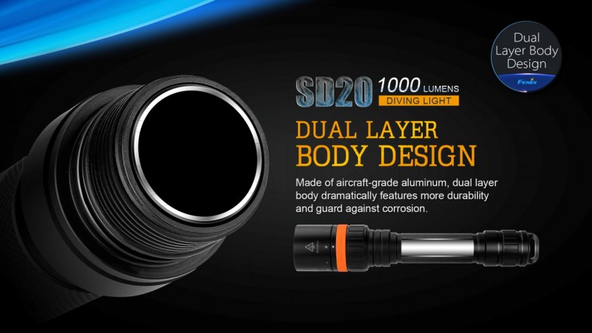Torcia LED subacquea Fenix SD20