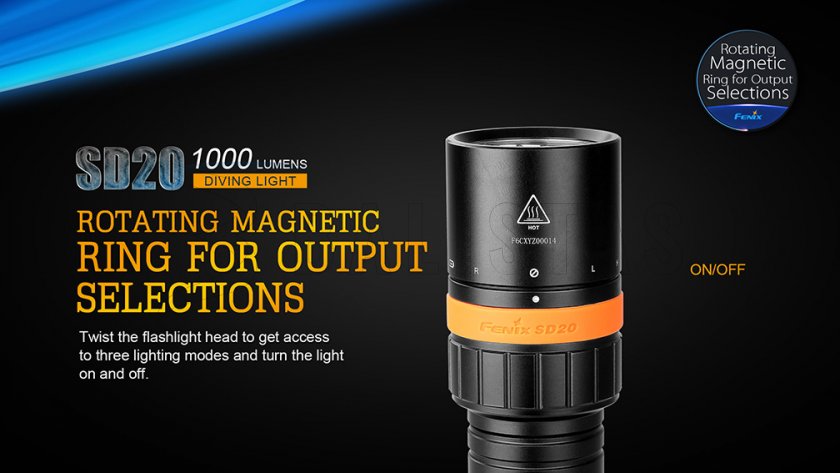 Torcia LED subacquea Fenix SD20