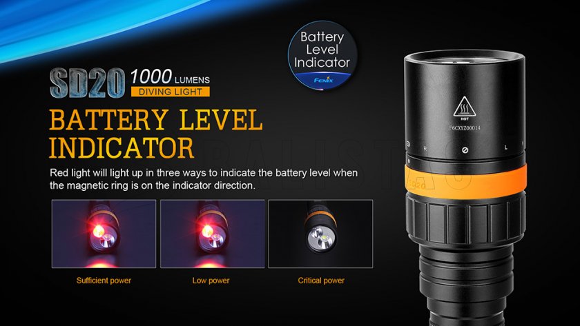 Torcia LED subacquea Fenix SD20