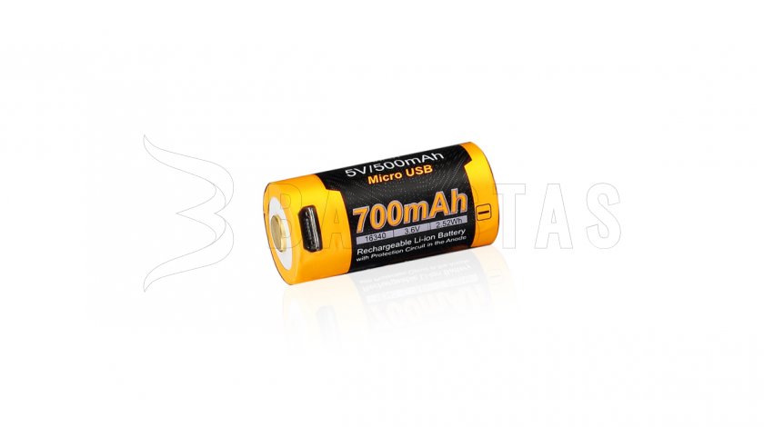 Batteria ricaricabile USB Fenix RCR123A/16340 (Li-ion)