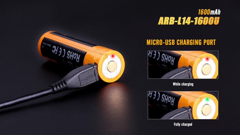 Batteria AA ricaricabile USB Fenix ARB-L14-1600U