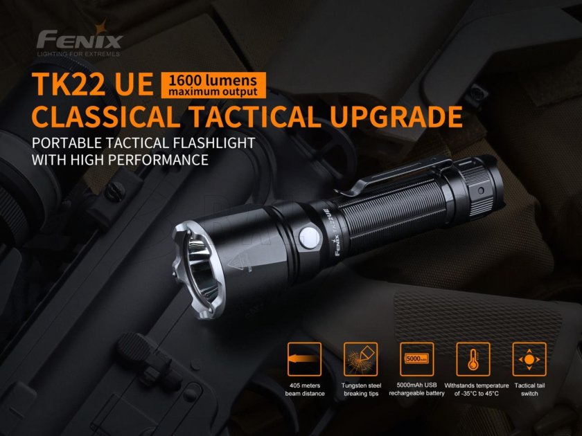 Torcia tattica Fenix TK22 Ultimate Edition