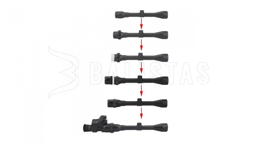 Manicotto a sgancio rapido per PARD NV007V e NV007A (36 mm - 47 mm)