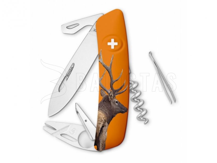 Coltello tascabile svizzero Swiza TT03 Wildlife Bull Elk