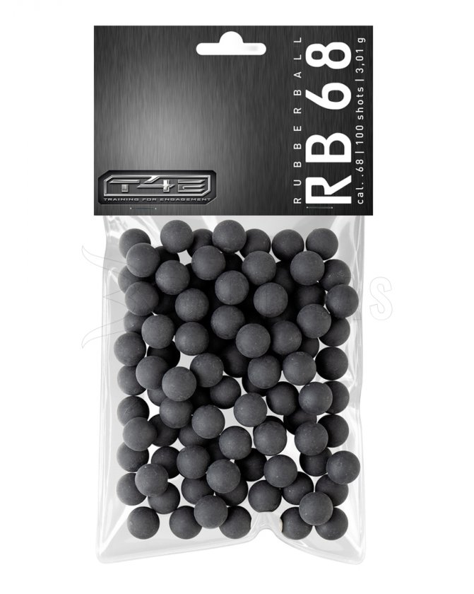 T4E Palla in gomma RB serie Prac .68 polimero 100 pz