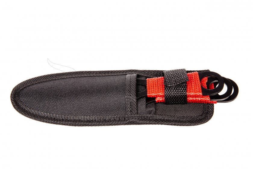 Set di coltelli da lancio Kandar in paracord rosso (82)