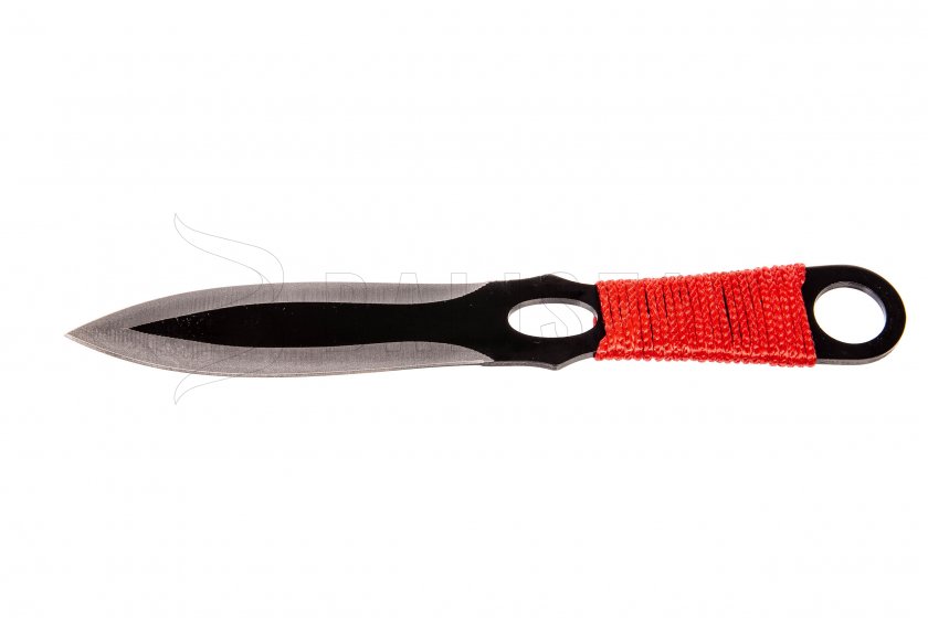 Set di coltelli da lancio Kandar in paracord rosso (82)