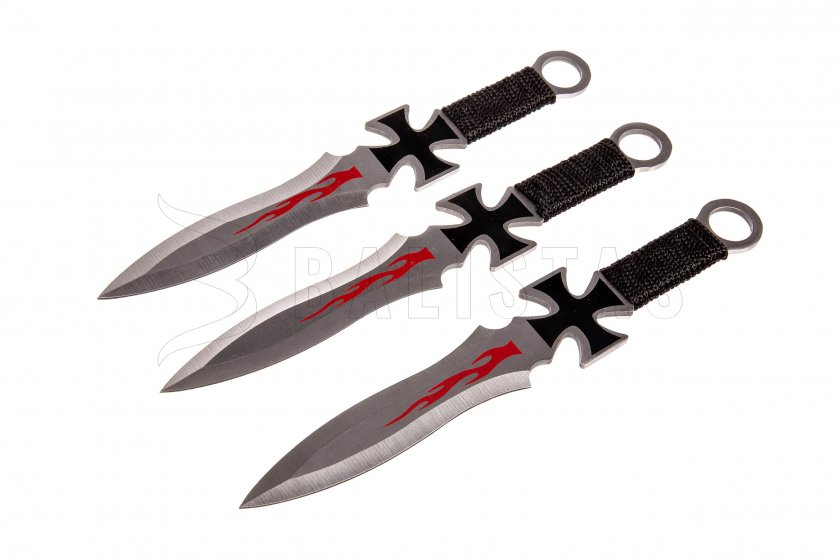 Set di coltelli da lancio Kandar kříž (333)