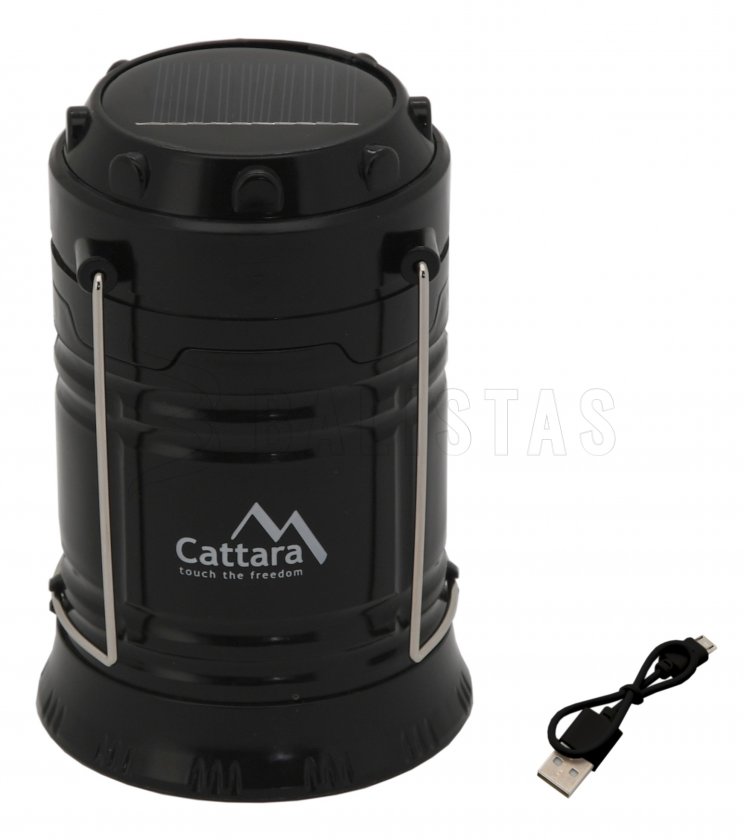 Lampada da campeggio ricaricabile Cattara LED 20/60lm estensibile
