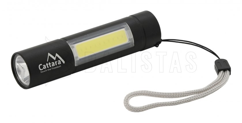 Torcia tascabile LED Cattara 120lm ricaricabile