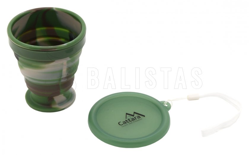 Bicchiere pieghevole in silicone ARMY 200ml