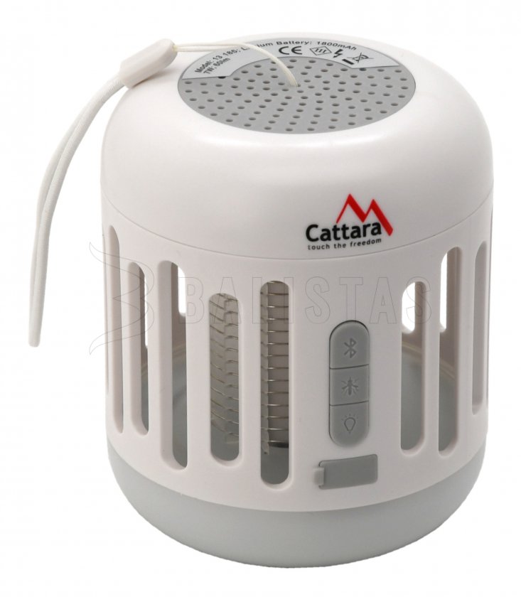 Torcia MUSIC CAGE Bluetooth ricaricabile + trappola UV per insetti