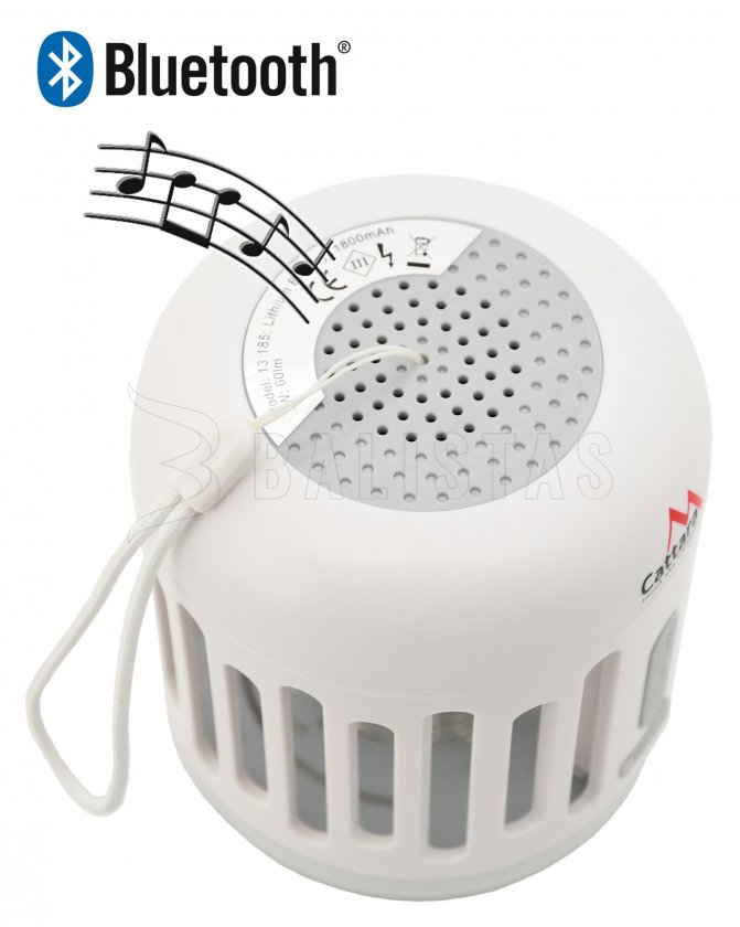 Torcia MUSIC CAGE Bluetooth ricaricabile + trappola UV per insetti
