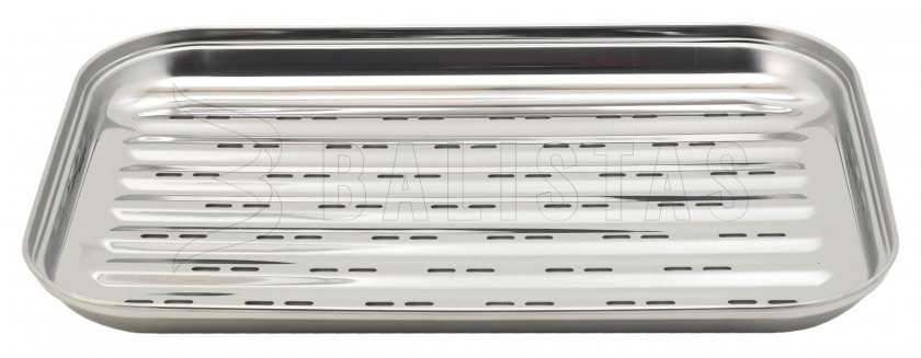 Vassoio per griglia in acciaio inox 34 x 24 cm