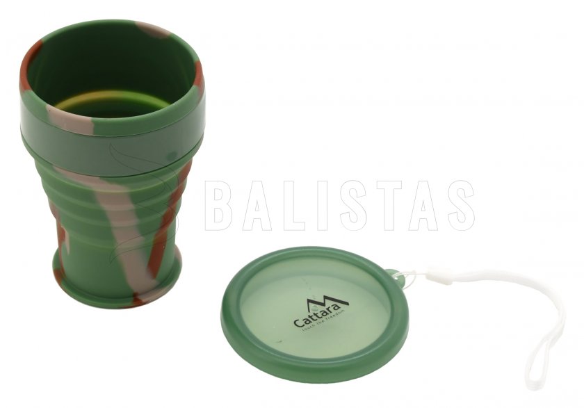 Bicchiere pieghevole in silicone ARMY 350ml
