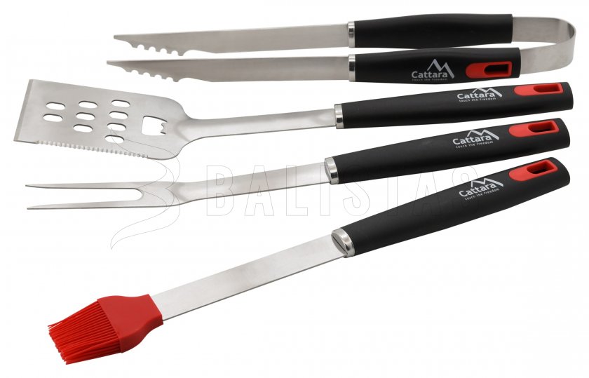 Set attrezzi da grigliare INFERNO, set 4 pz