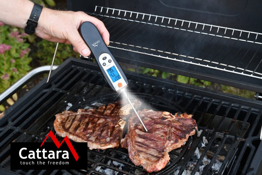 Termometro digitale pieghevole per grill