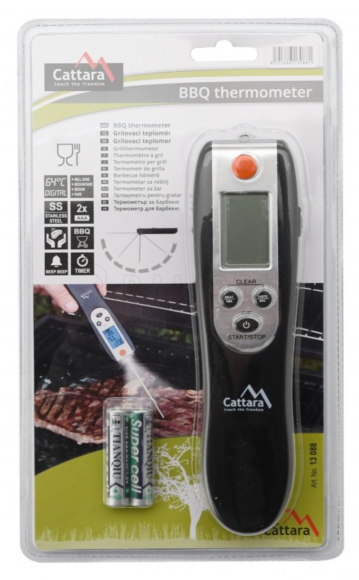 Termometro digitale pieghevole per grill