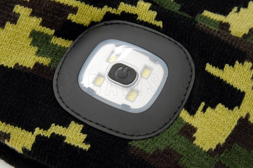 Berretto ARMY con torcia LED ricaricabile USB