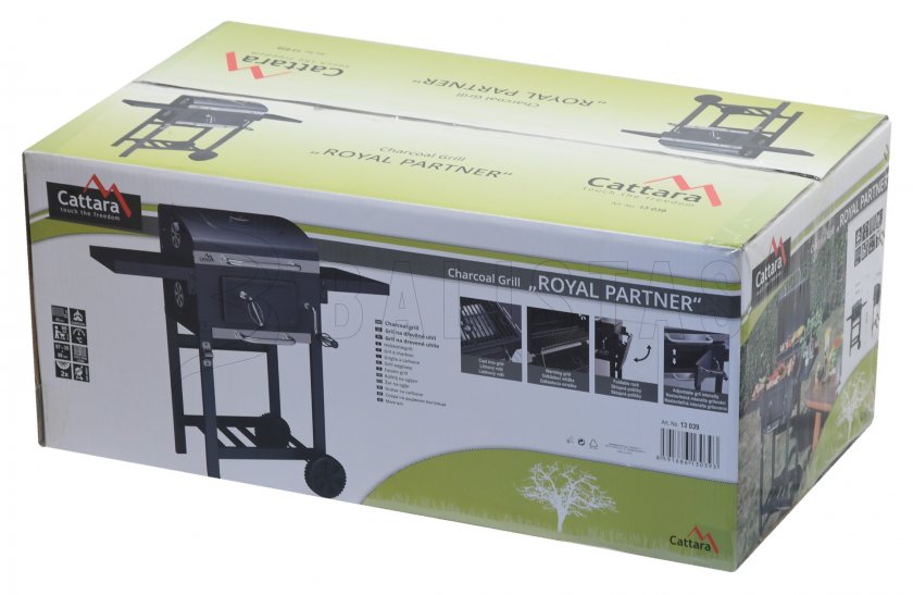 Griglia a carbone ROYAL PARTNER con griglia in ghisa