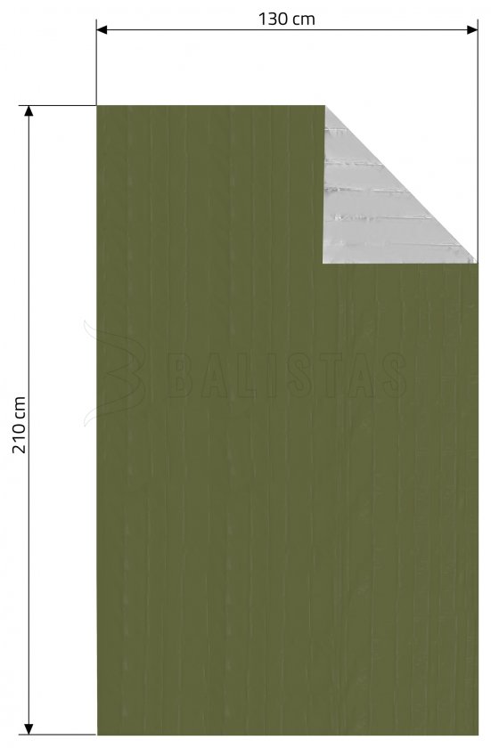 Pellicola isotermica SOS verde 210x130cm