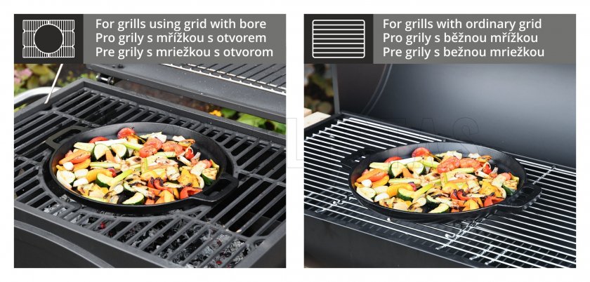 Padella per grigliare rotonda LITINA (per barbecue ROYAL CLASSIC e ROYAL GRANDE)