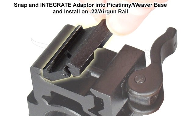 Adattatore per slitta di montaggio 11mm a 22mm Leapers