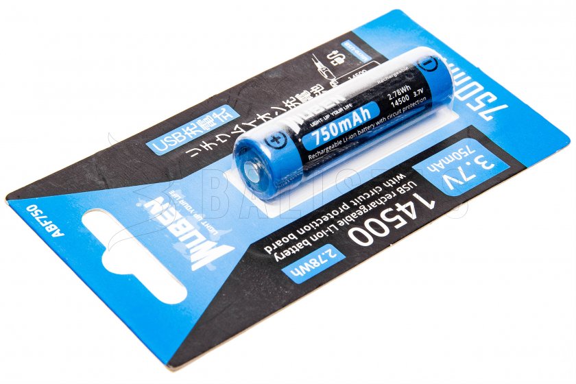 Batteria Wuben 14500B Li-Ion 750mAh