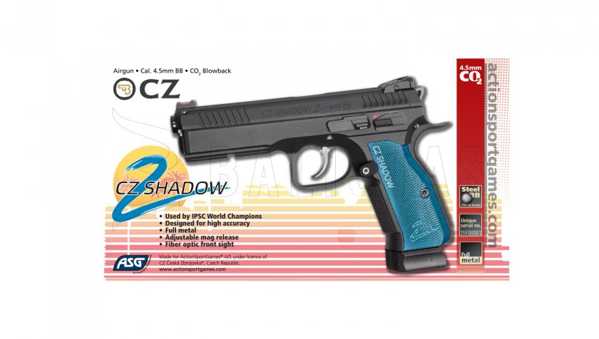Pistola ad aria compressa ASG CZ Shadow 2 4,5mm