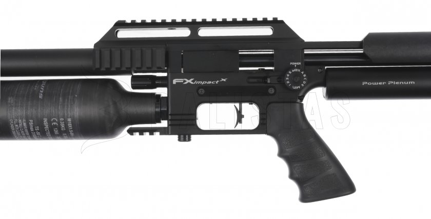 Fucile ad aria compressa FX Impact MKII Compact, Power Plenum, nero 6,35 mm