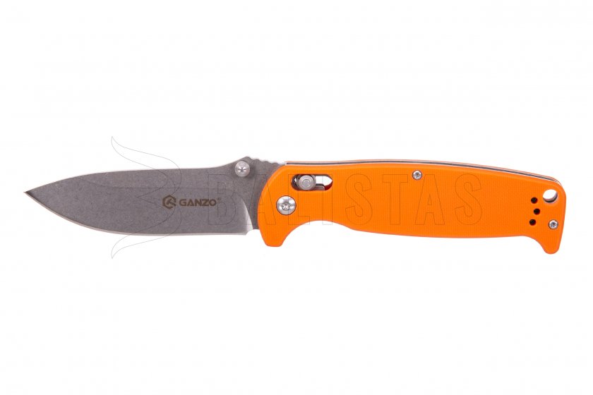 Coltello pieghevole Ganzo G7412 arancione con fischietto