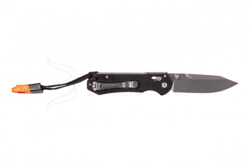 Coltello pieghevole Ganzo G7452P nero con fischietto