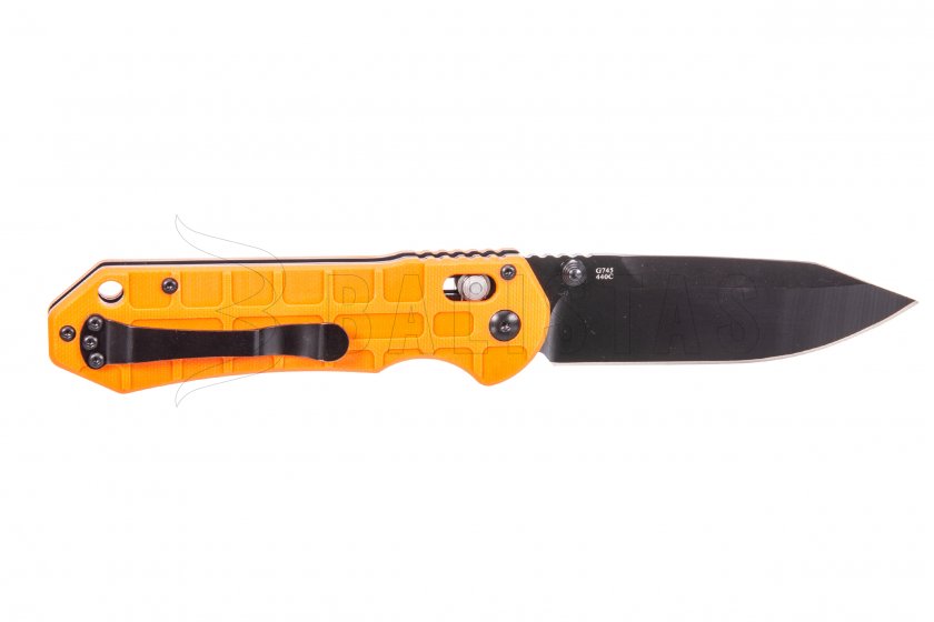 Coltello pieghevole Ganzo G7453P arancione con fischietto