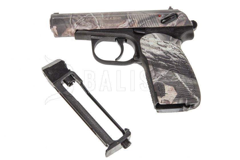 Pistola ad aria Baikal MP-654K-23 4,5mm camo