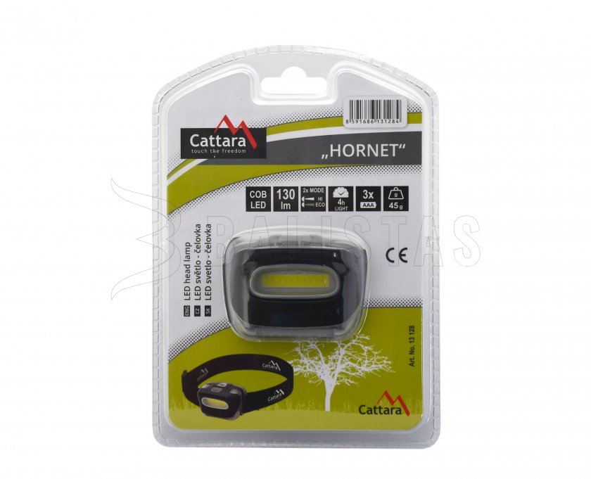 Lampada frontale Cattara HORNET 130lm COB 3xAAA