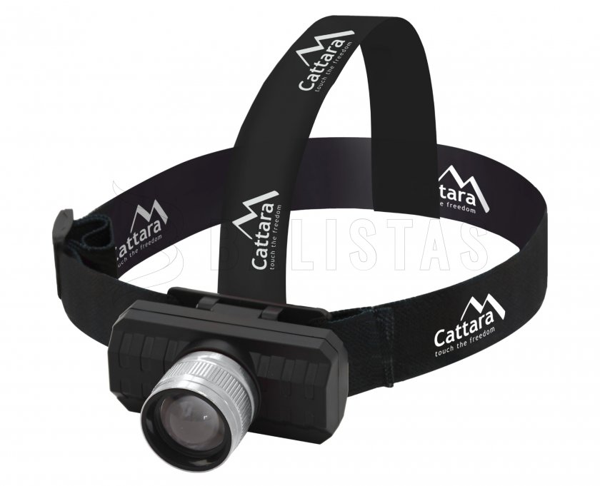 Lampada frontale Cattara SCORPION 90lm XPE ZOOM ricaricabile