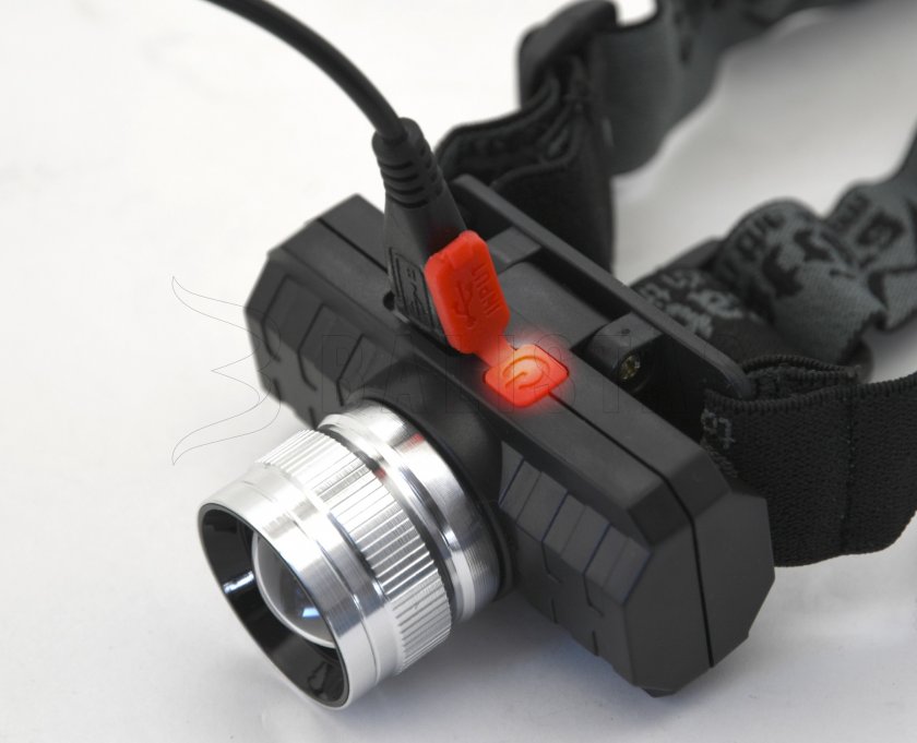 Lampada frontale Cattara SCORPION 90lm XPE ZOOM ricaricabile